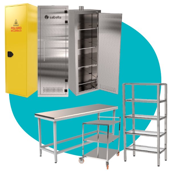 Mobiliario para Laboratorios y Elementos de Seguridad Sabella
